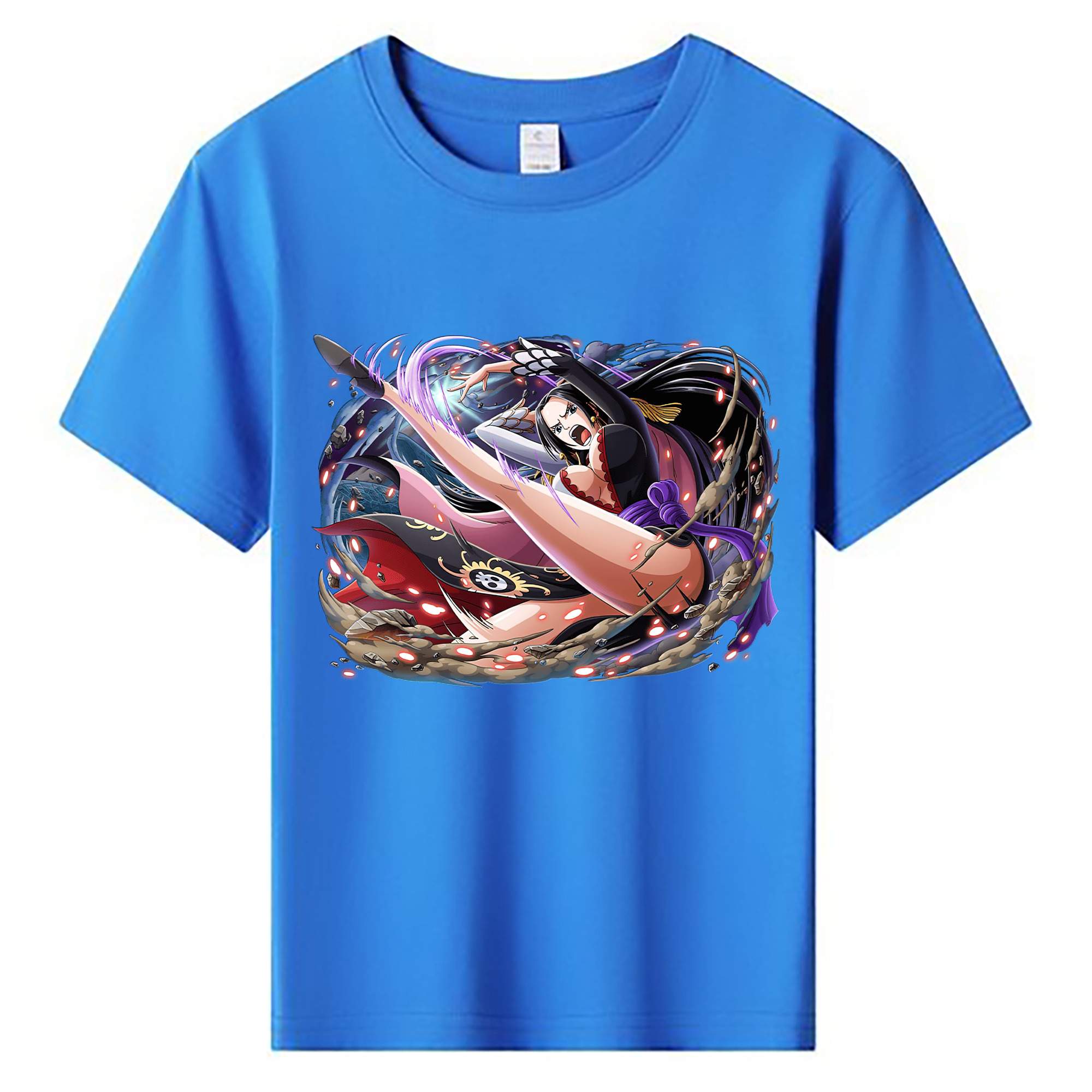 ワンピース ボア・ハンコック ONE PIECE Boa·Hancock 綿100％キッズTシャツ（フロントプリント）